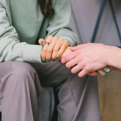 People holding hands